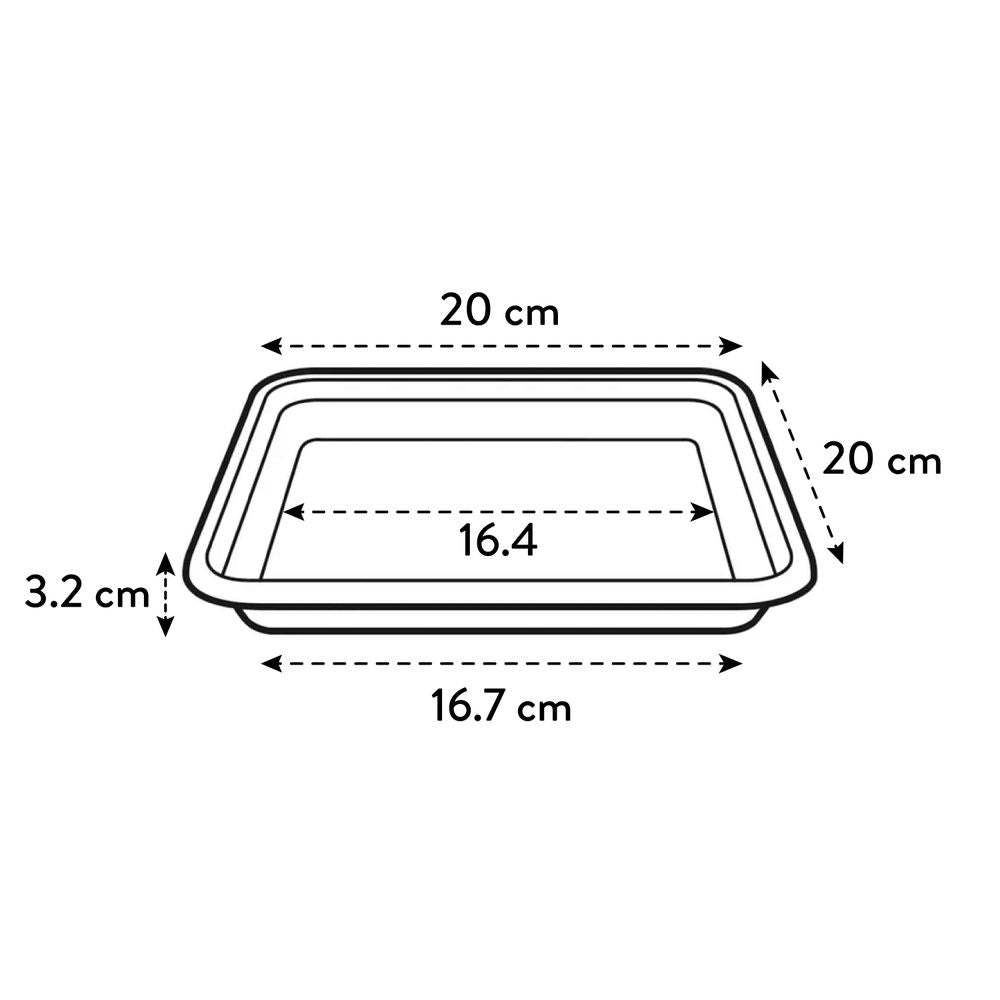 Universele Schotel Vierkant 20