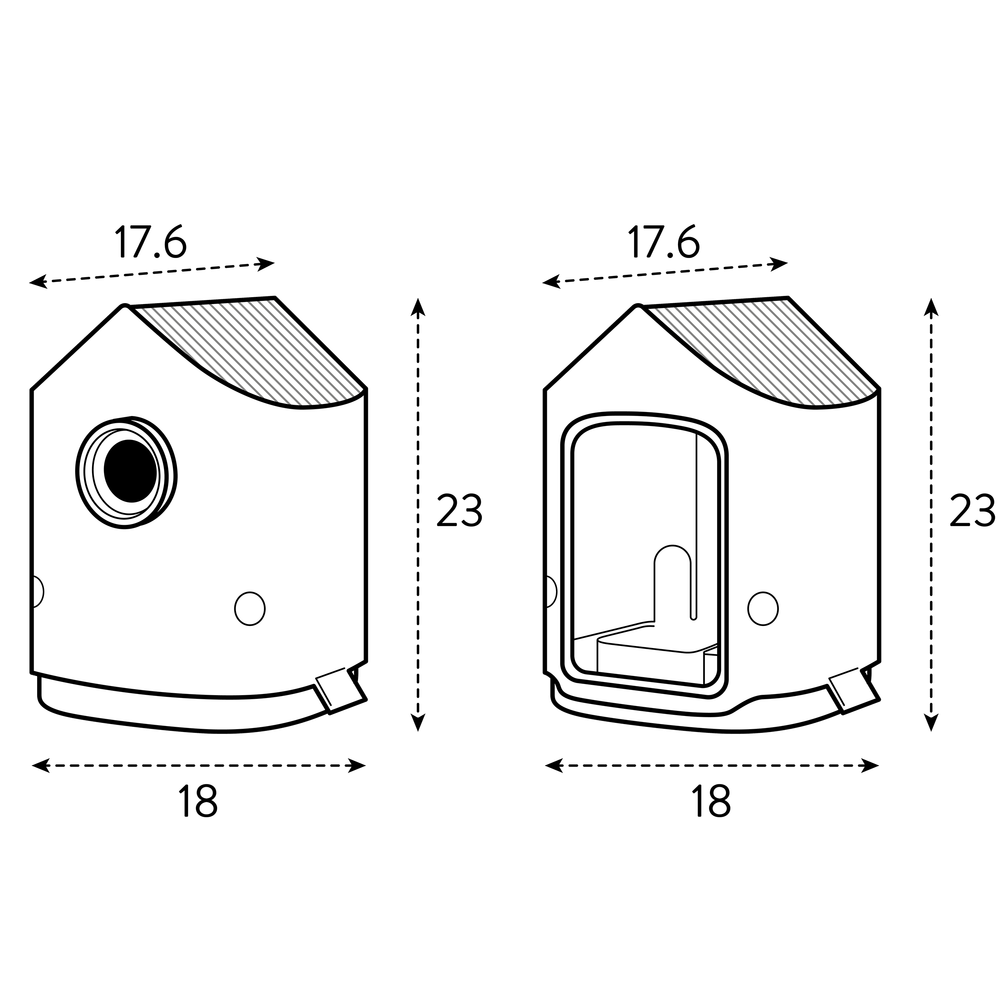 BNDL Cosy Bird House + Feeder