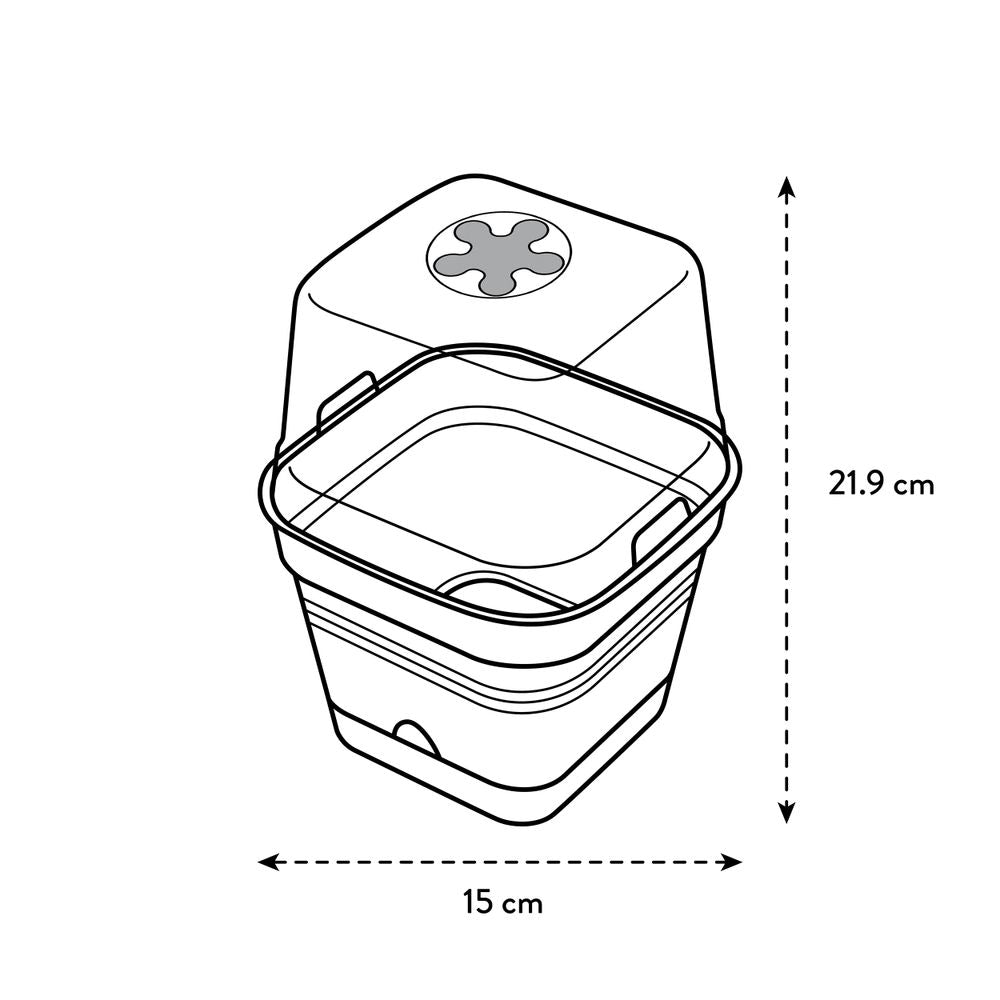 Green Basics Kweekpot Vierk. Allin1 15