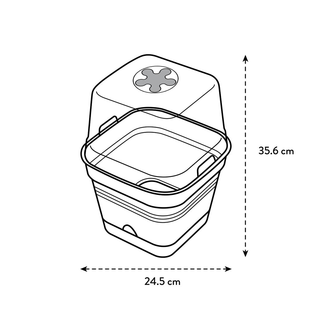 Green Basics Kweekpot Vierk. Allin1 25